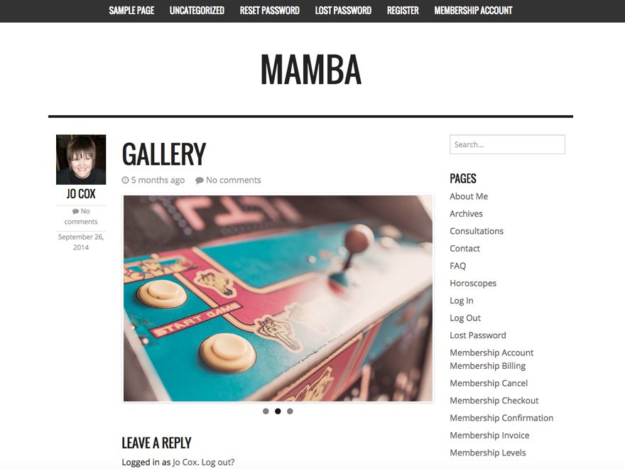 mamba free wordpress theme