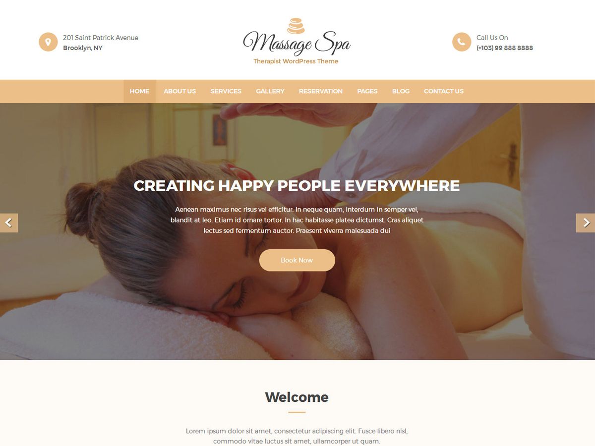 massage-clean free wordpress theme