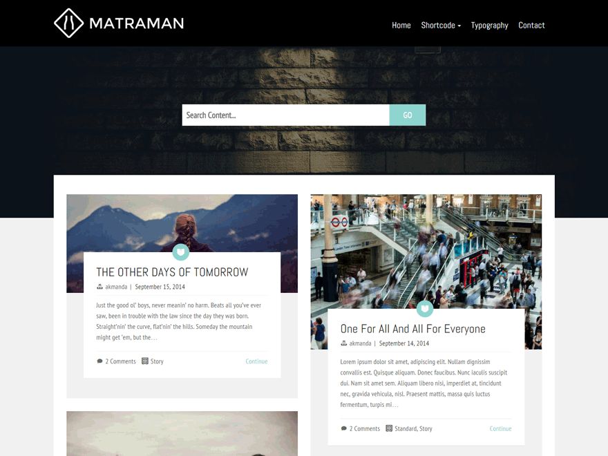 matraman-lite free wordpress theme