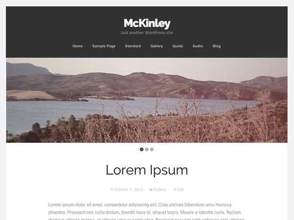 mckinley free wordpress theme