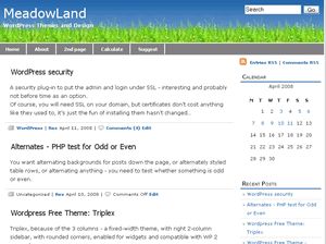 meadowland free wordpress theme
