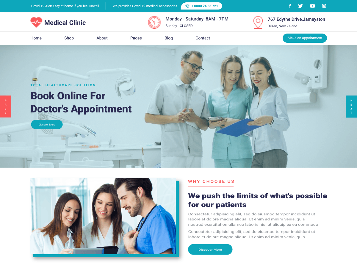 medical-clinic-lite free wordpress theme