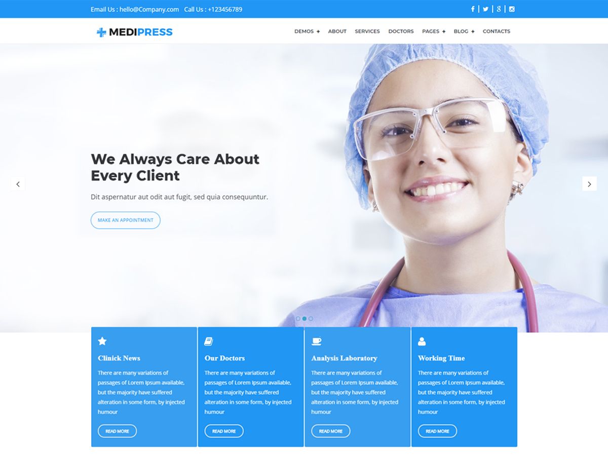 medipress free wordpress theme