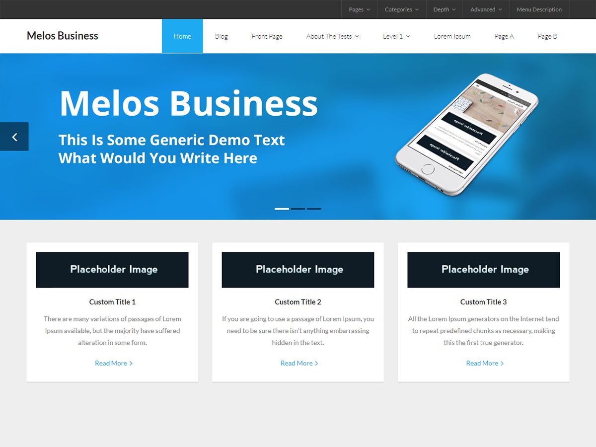 melos-business free wordpress theme