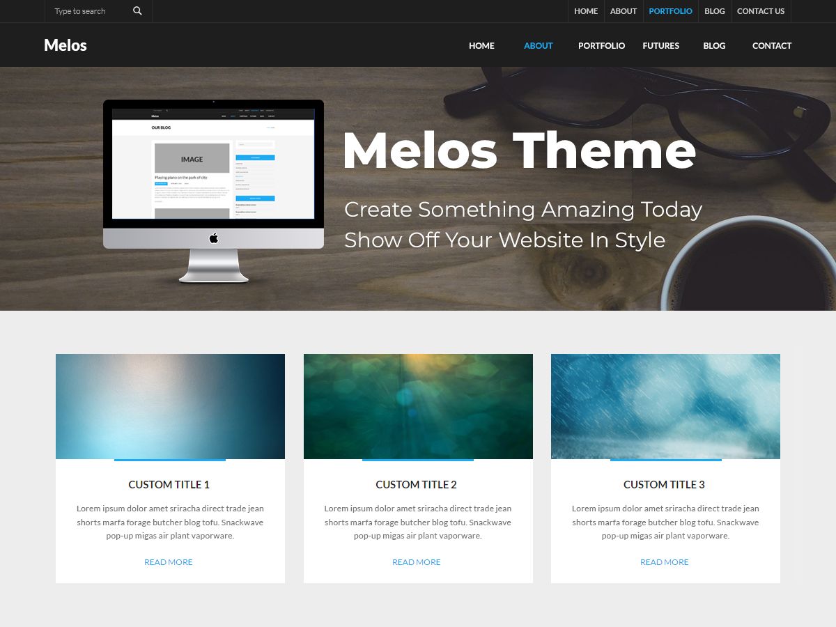 melos-dark free wordpress theme