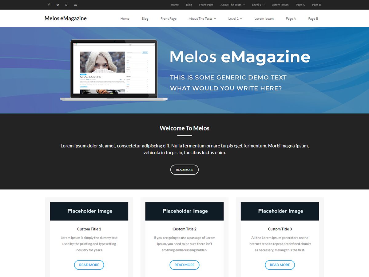 melos-emagazine free wordpress theme