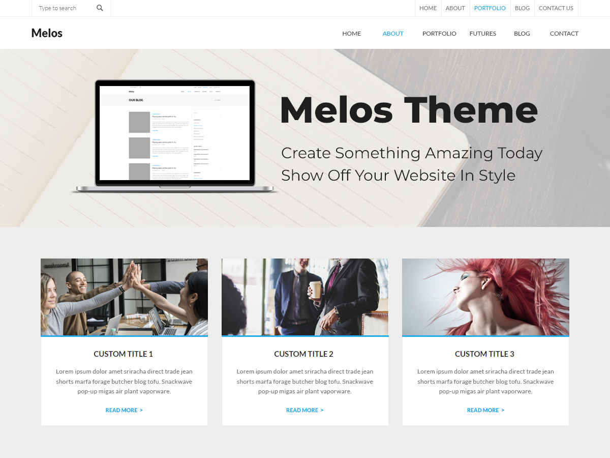 melos-eminimal free wordpress theme