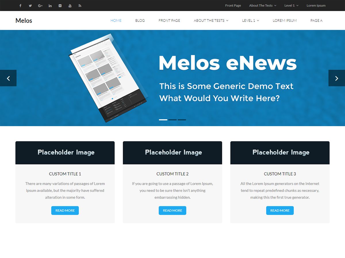 melos-enews free wordpress theme