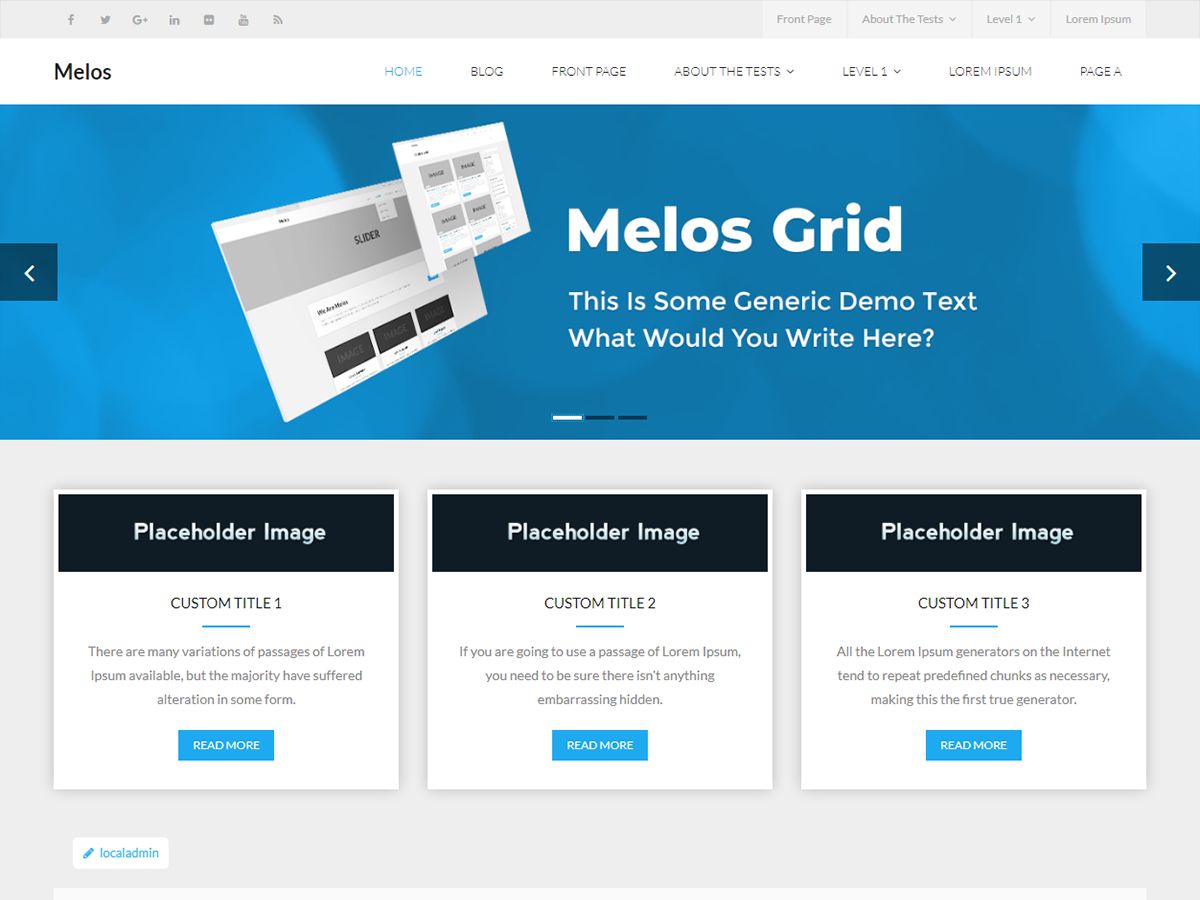 melos-grid free wordpress theme