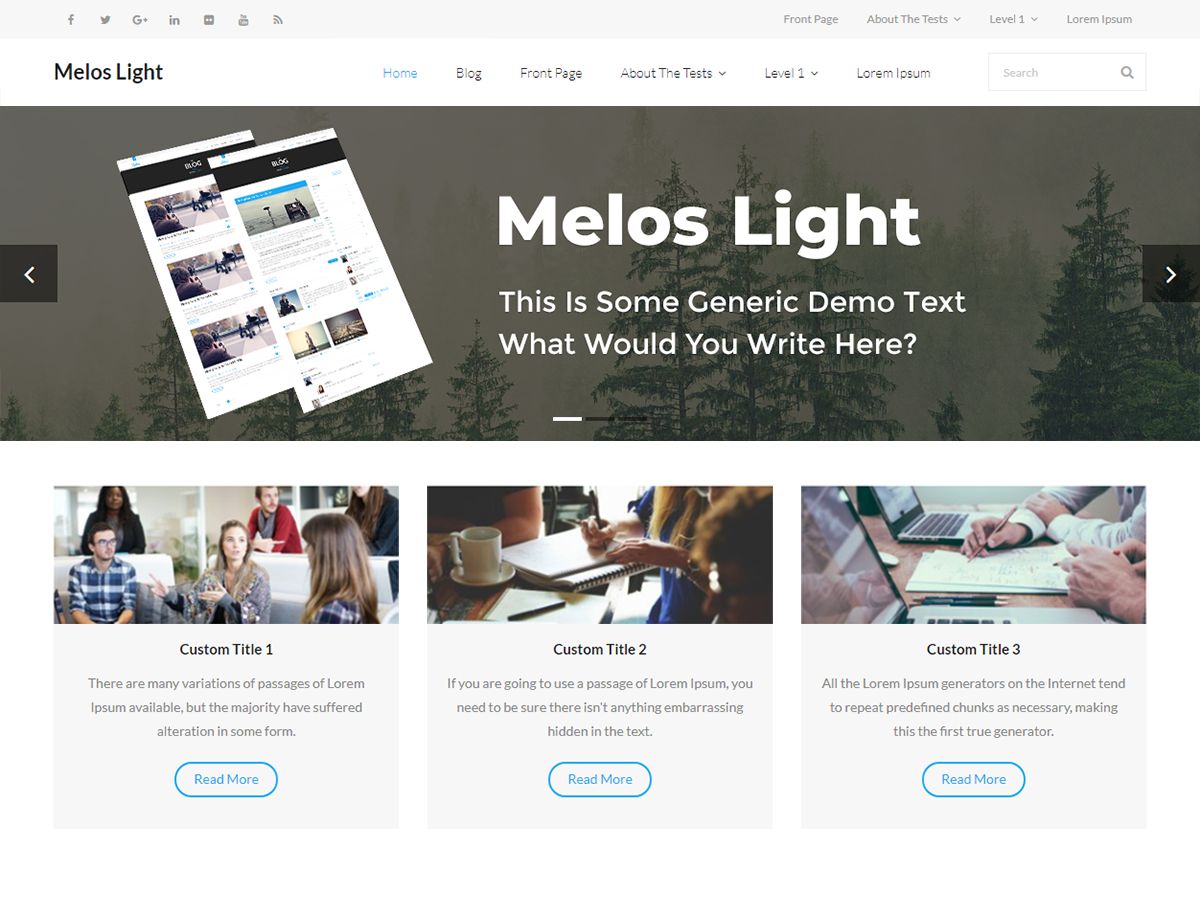 melos-light free wordpress theme