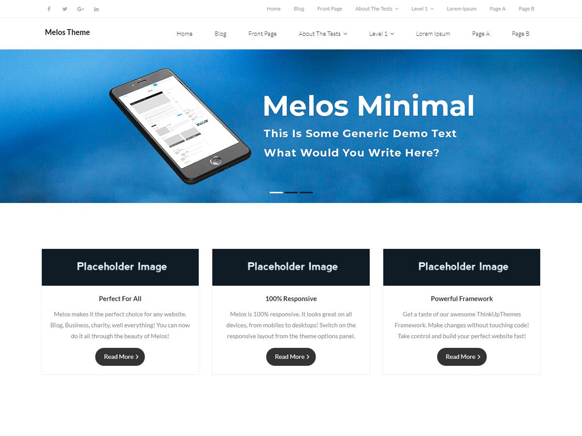 melos-minimal free wordpress theme