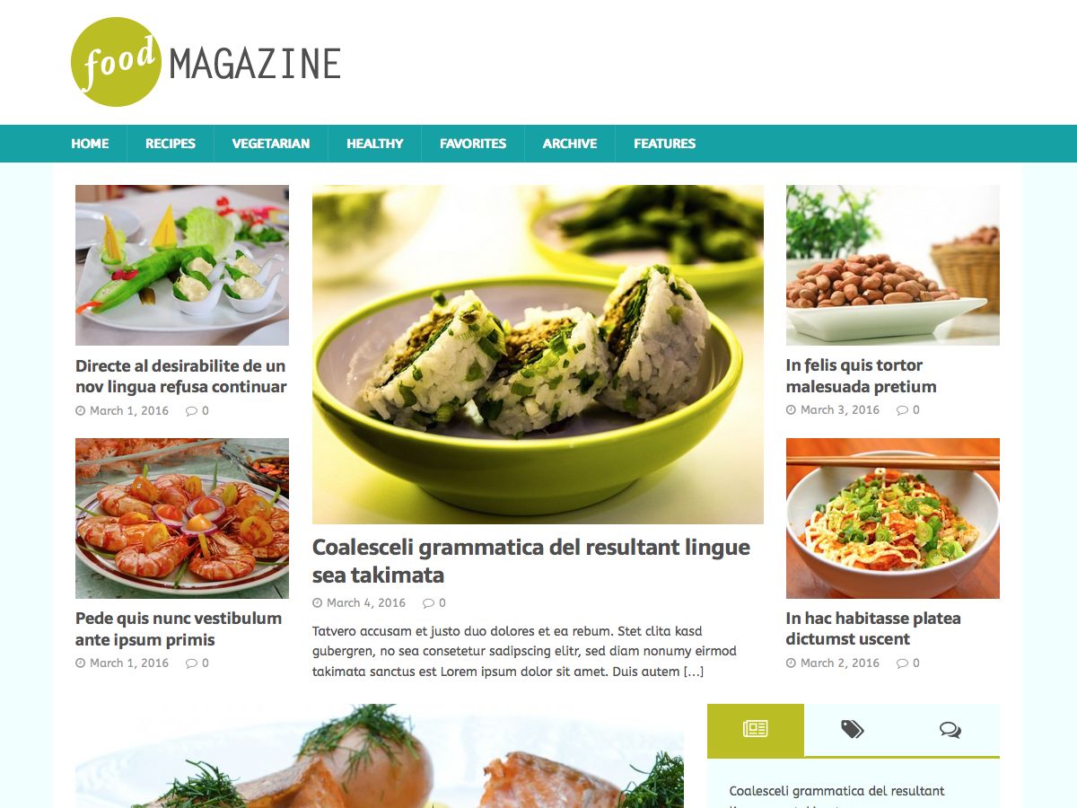 mh-foodmagazine free wordpress theme
