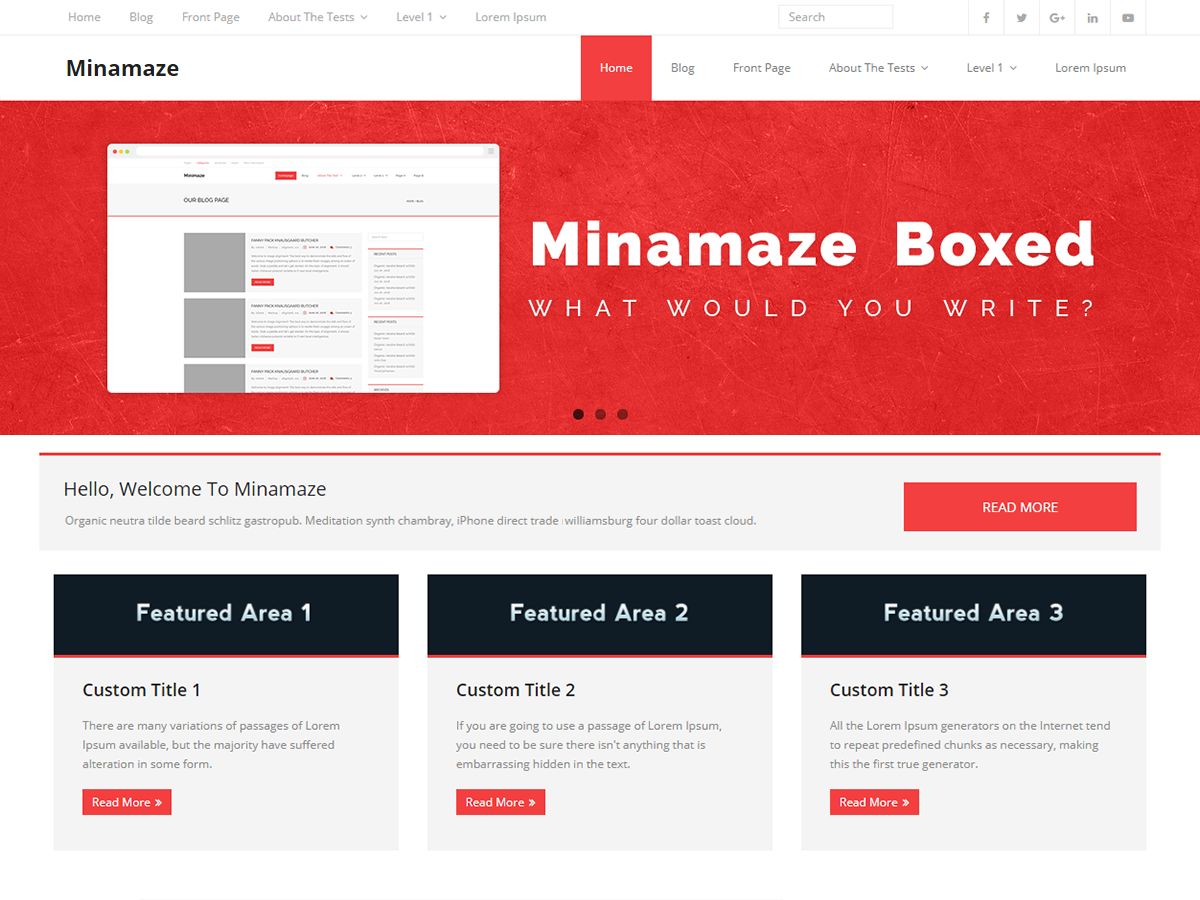 minamaze-boxed free wordpress theme