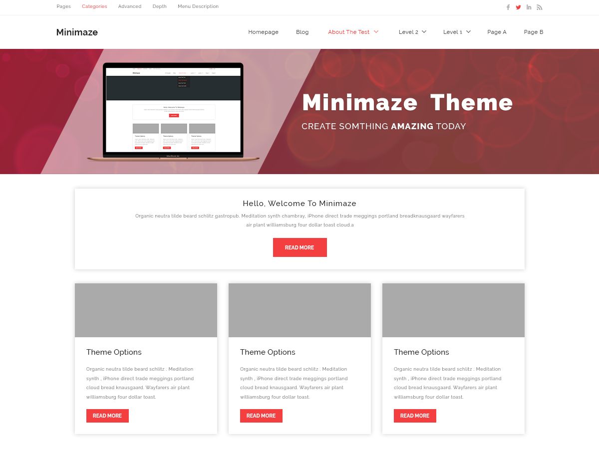 minamaze-business free wordpress theme