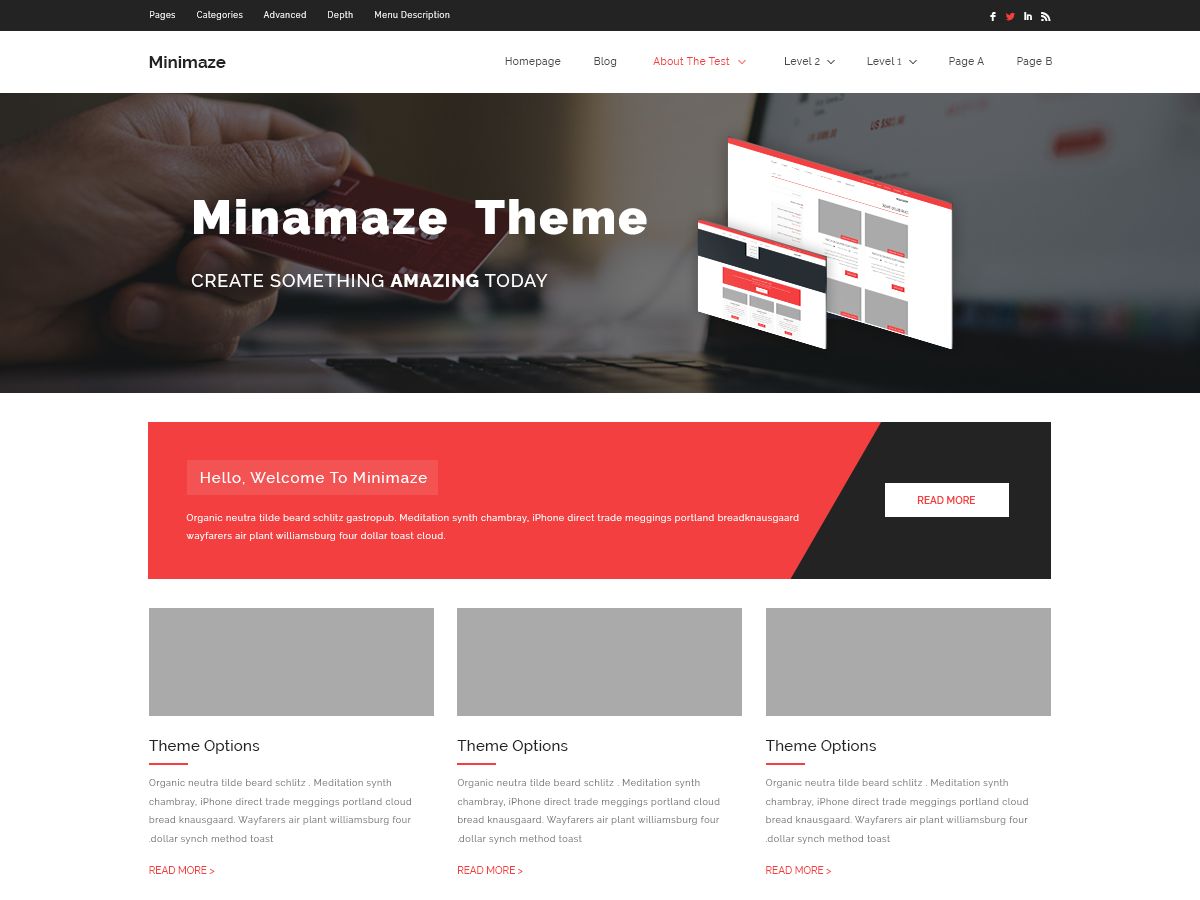 minamaze-shop free wordpress theme