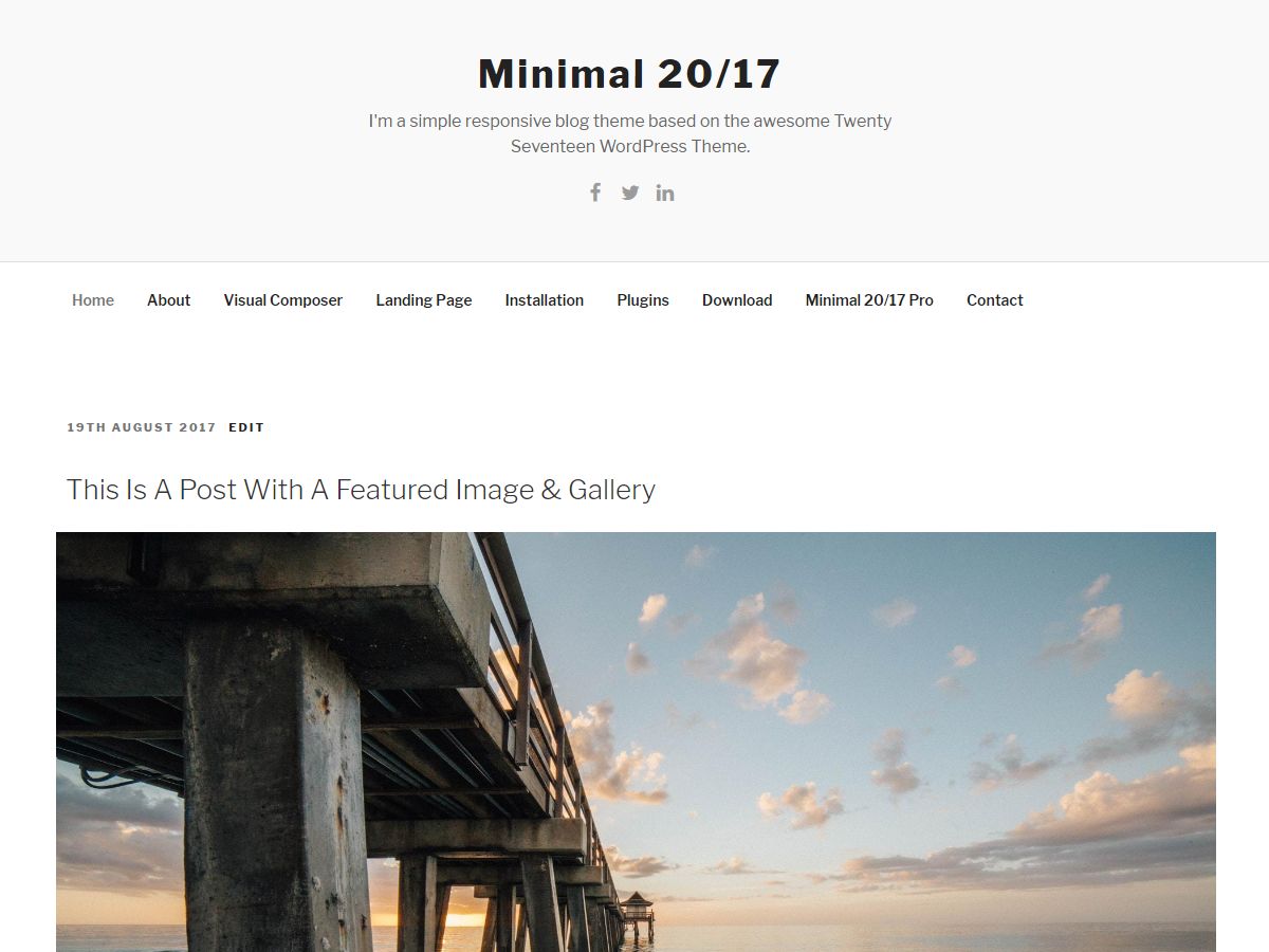 minimal-2017 free wordpress theme