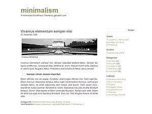 minimalism free wordpress theme