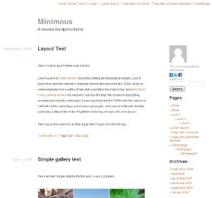 minimous free wordpress theme