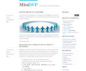 miniwp free wordpress theme