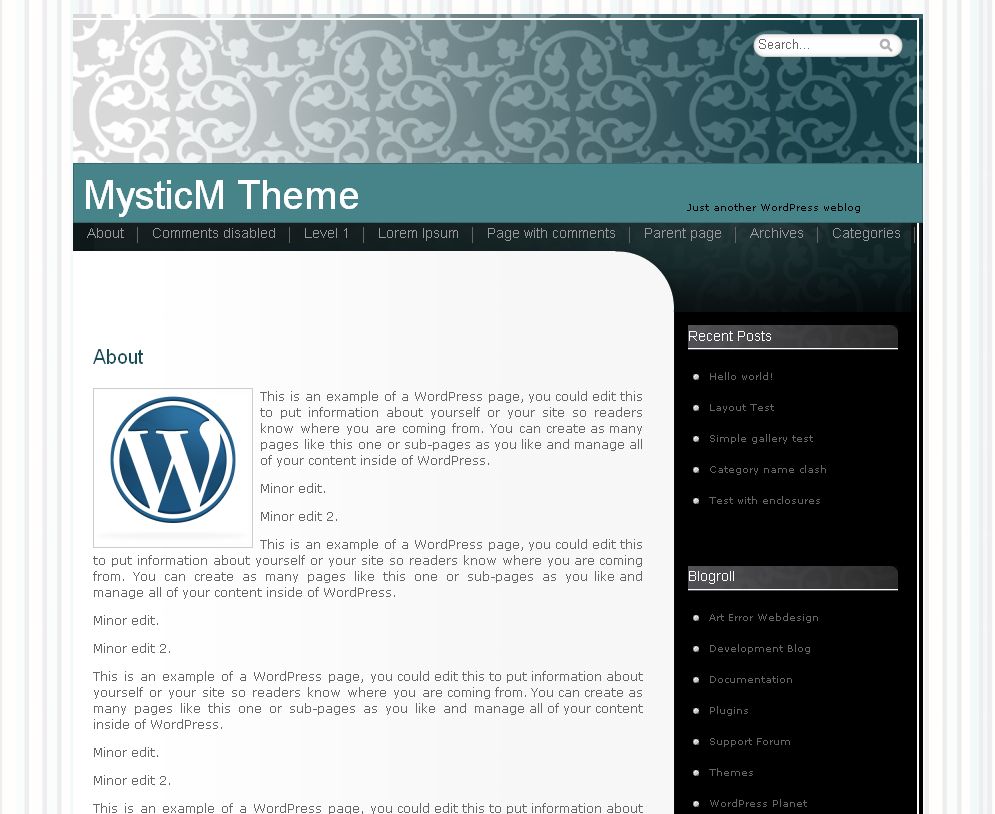 mmistique free wordpress theme