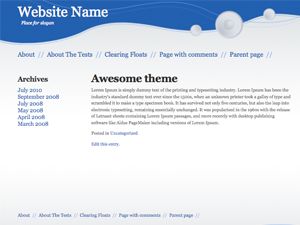 modern-blue-style free wordpress theme