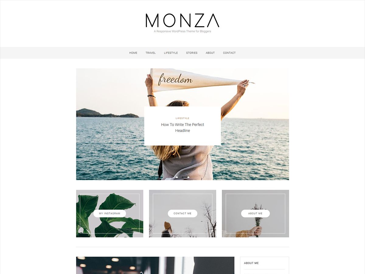 monza free wordpress theme