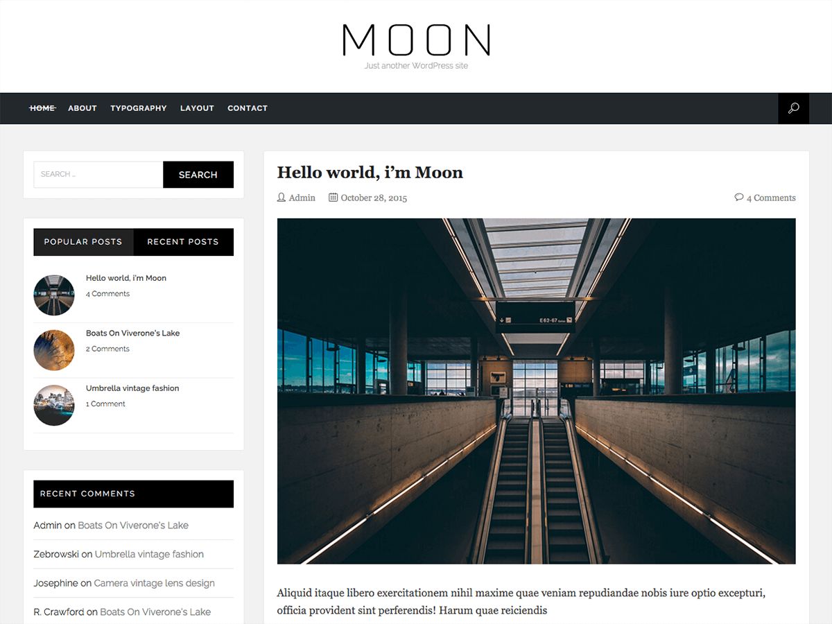 moon free wordpress theme