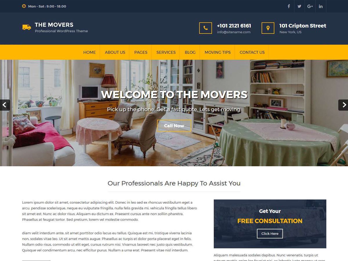 movers-lite free wordpress theme