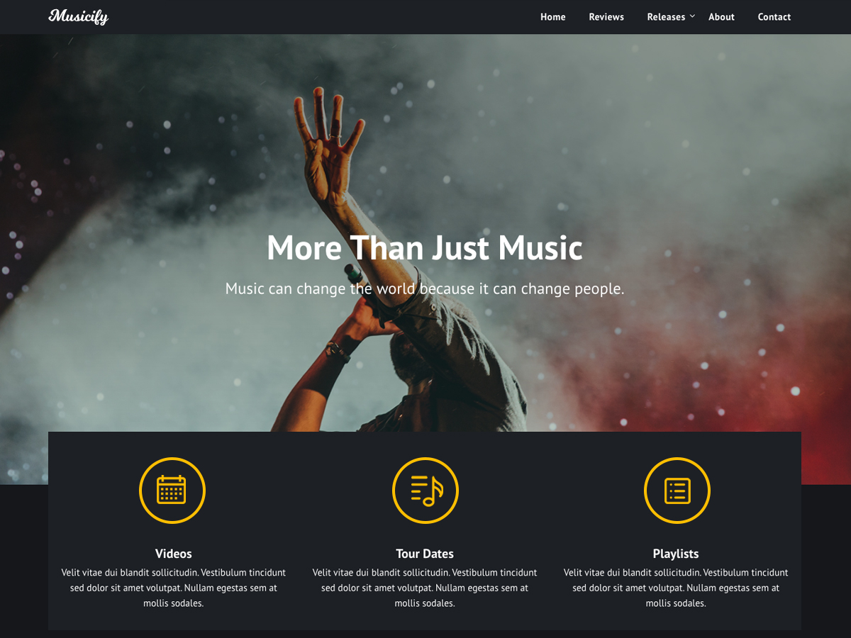 musicify free wordpress theme