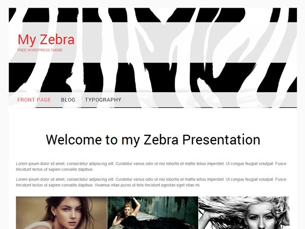 my-zebra free wordpress theme