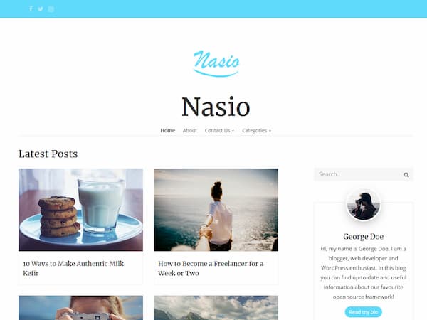 nasio free wordpress theme