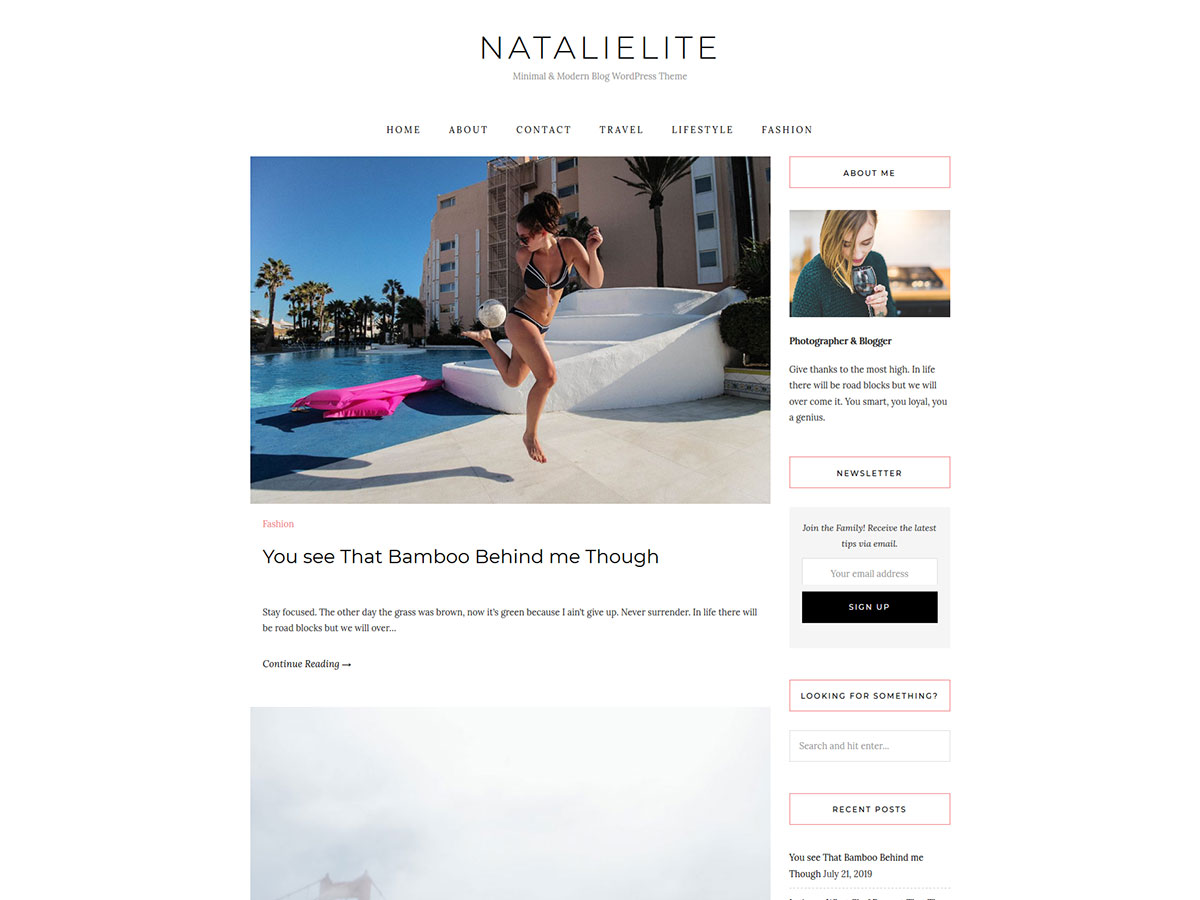 natalielite free wordpress theme
