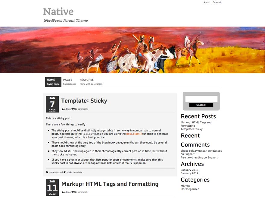 native free wordpress theme