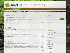 naturefox free wordpress theme