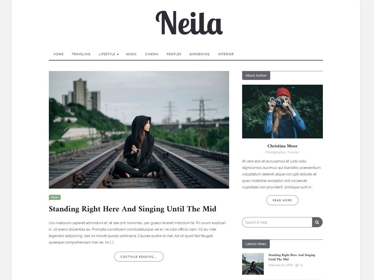 neila free wordpress theme