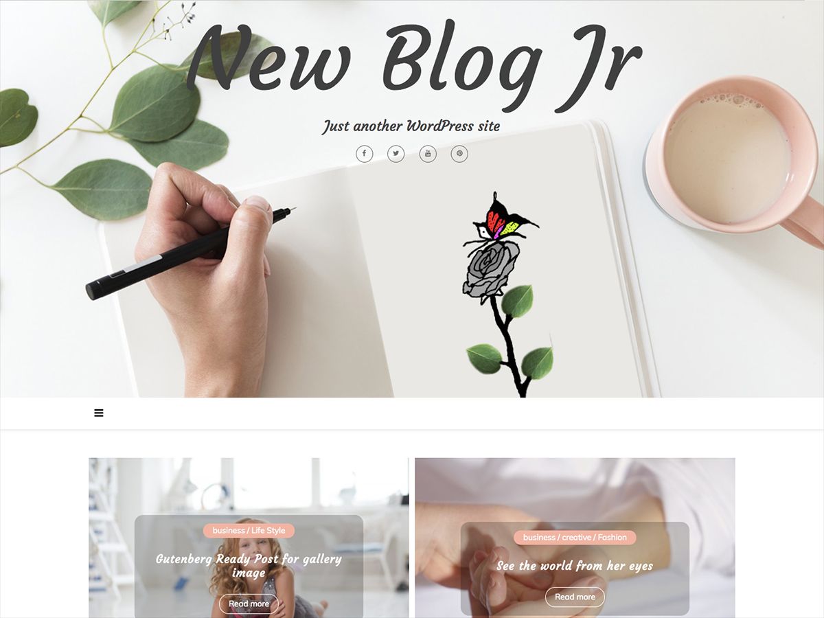 new-blog-jr free wordpress theme