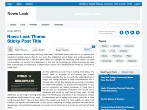 news-leak free wordpress theme