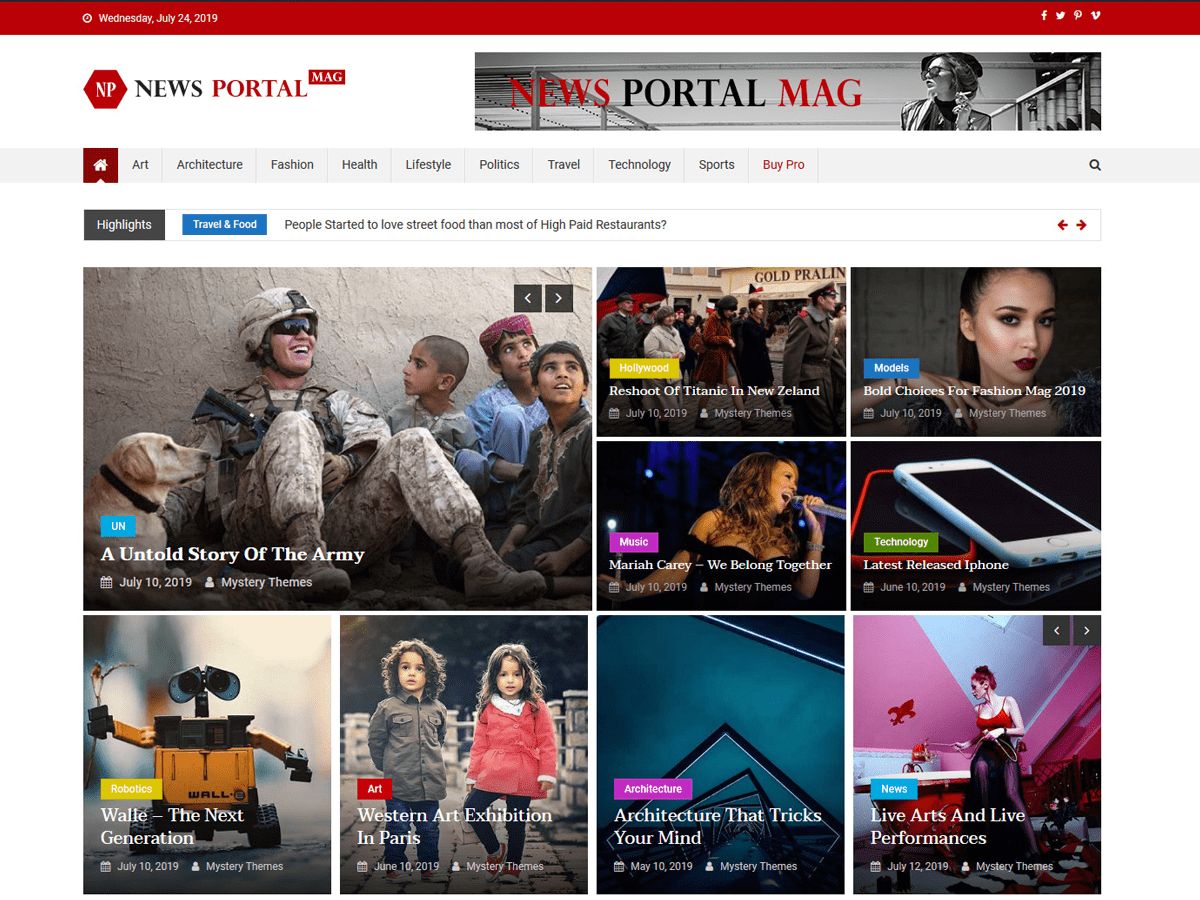 news-portal-mag free wordpress theme