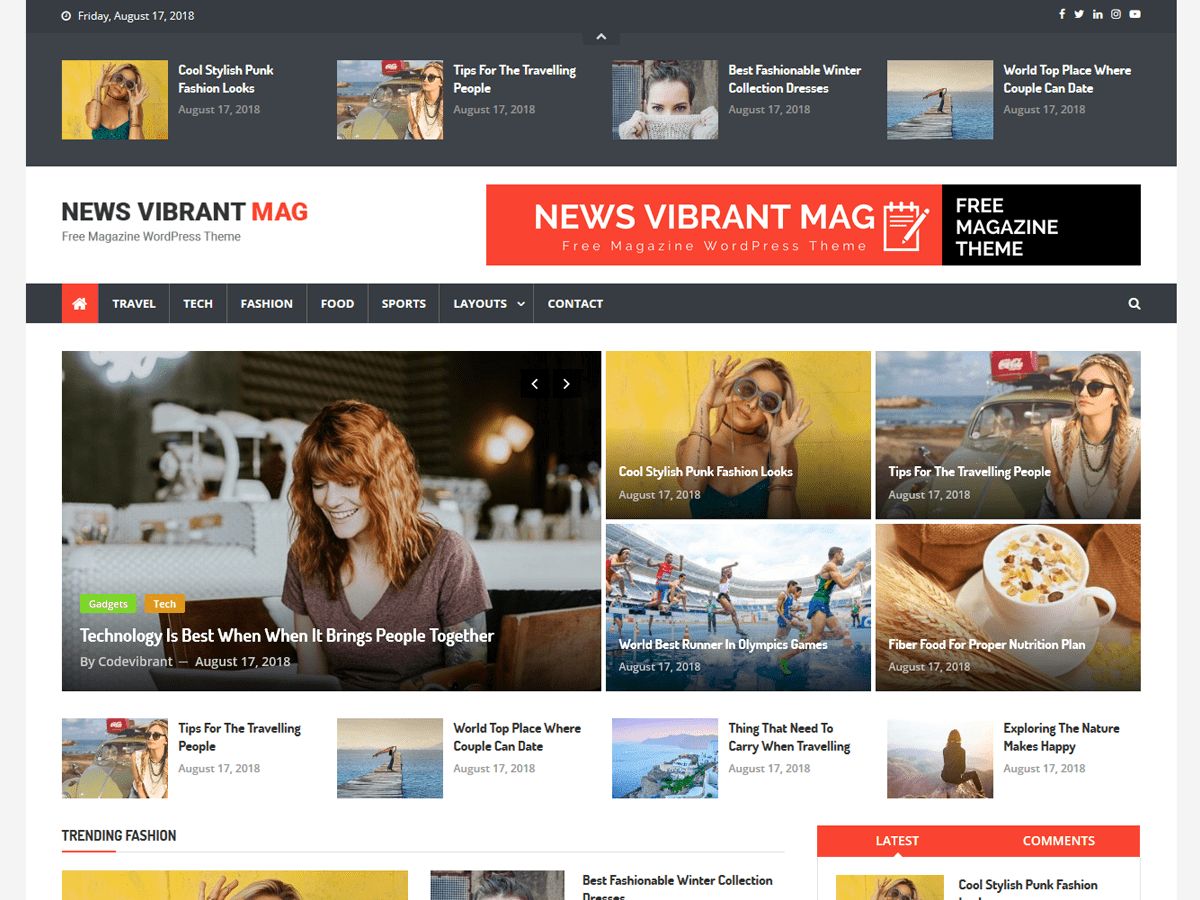 news-vibrant-mag free wordpress theme