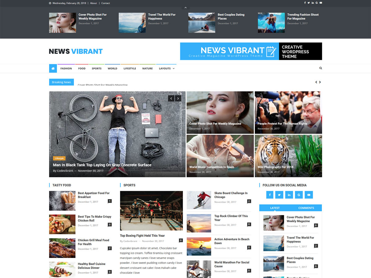 news-vibrant free wordpress theme