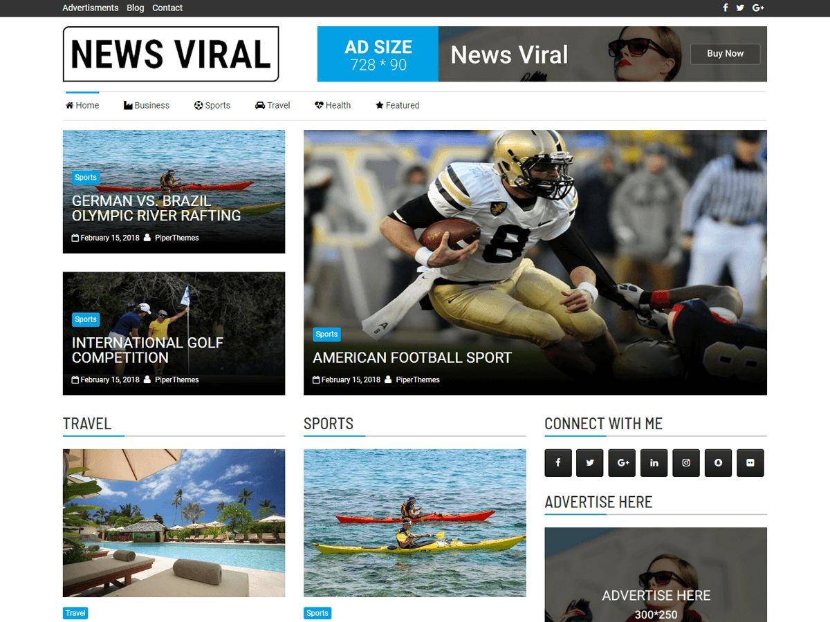 news-viral free wordpress theme
