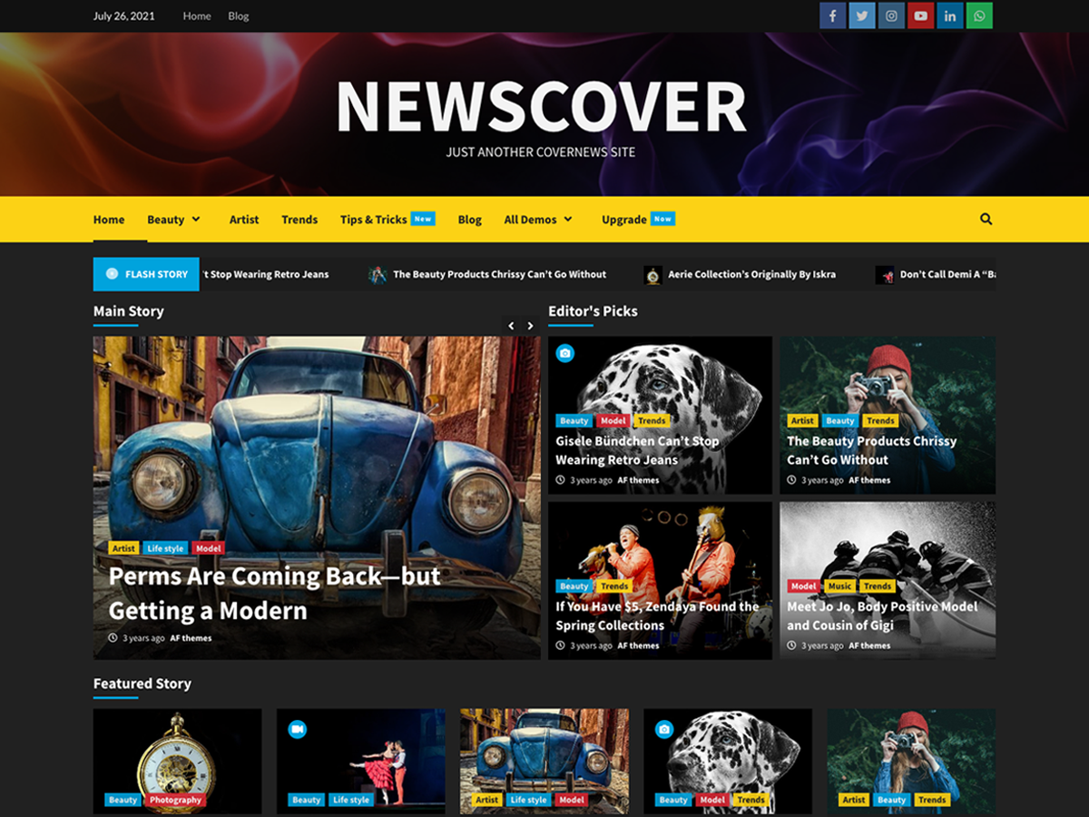 newscover free wordpress theme
