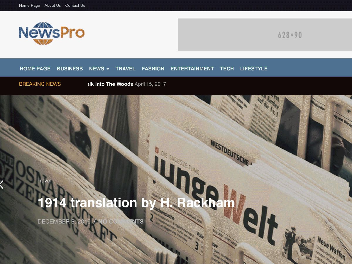 newspro free wordpress theme