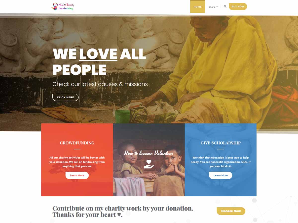 ngo-charity-fundraising free wordpress theme
