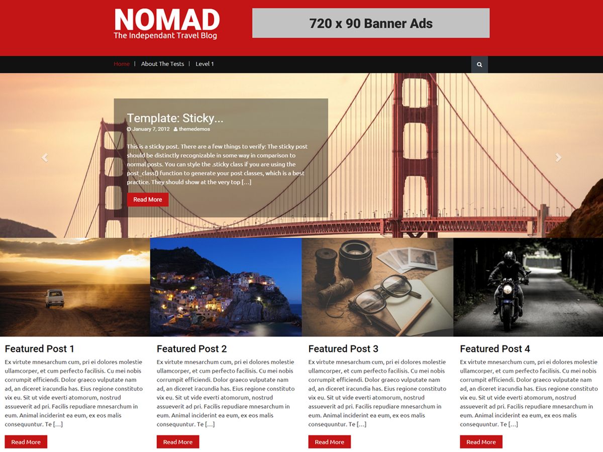 nomad free wordpress theme