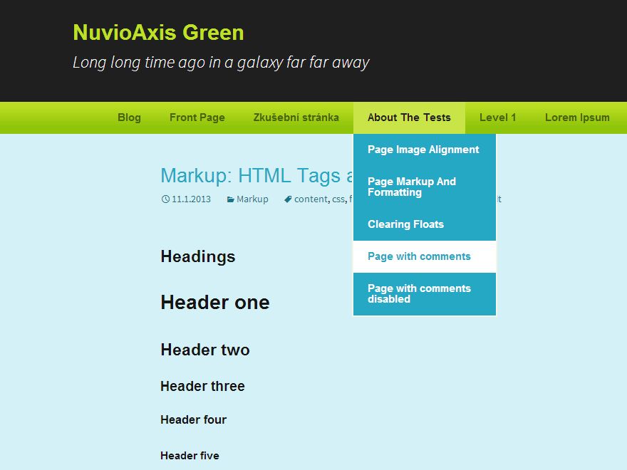 nuvioaxis-green free wordpress theme
