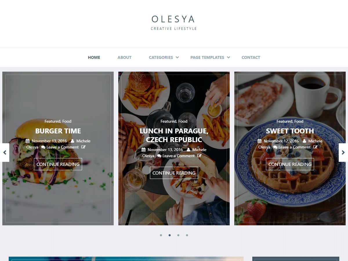 olesya-lite free wordpress theme