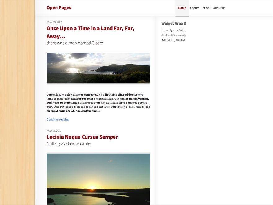 open-pages free wordpress theme