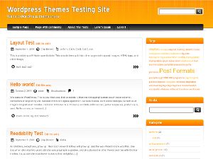 orange-and-black free wordpress theme