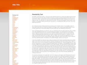 orange-grey-white free wordpress theme